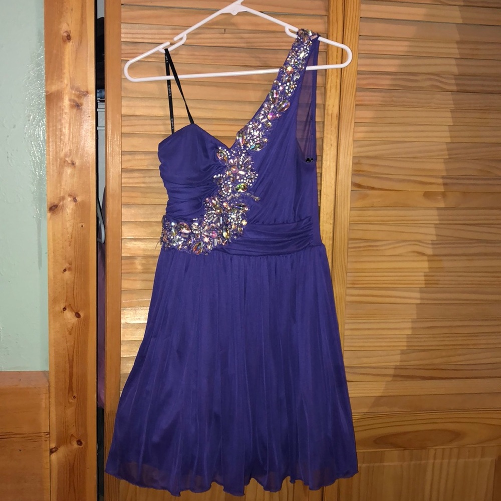 B Darlin purple formal dress (short)